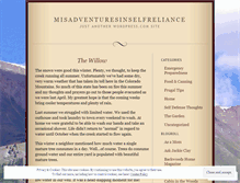 Tablet Screenshot of misadventuresinselfreliance.wordpress.com