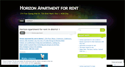 Desktop Screenshot of horizonapartment.wordpress.com