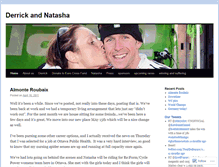 Tablet Screenshot of derrickandnatasha.wordpress.com