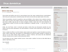 Tablet Screenshot of dicasdomesticas.wordpress.com