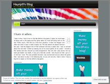 Tablet Screenshot of haynjr8.wordpress.com