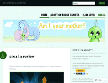 Tablet Screenshot of amiyourmother.wordpress.com