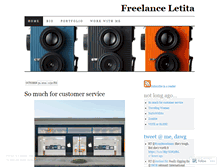 Tablet Screenshot of freelanceletita.wordpress.com