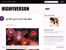 Tablet Screenshot of highfiverson.wordpress.com