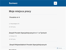 Tablet Screenshot of jolantasurmacz.wordpress.com