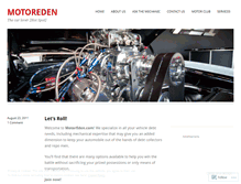 Tablet Screenshot of motoreden.wordpress.com
