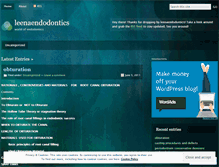 Tablet Screenshot of leenadentalcare.wordpress.com