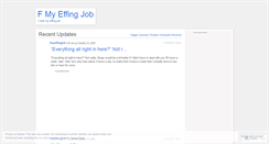 Desktop Screenshot of fmyeffingjob.wordpress.com