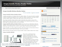 Tablet Screenshot of oregonscientificwirelessweatherstation.wordpress.com