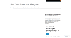 Desktop Screenshot of beetreefarm.wordpress.com