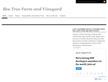 Tablet Screenshot of beetreefarm.wordpress.com