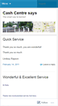 Mobile Screenshot of cashcentre.wordpress.com