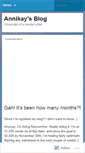 Mobile Screenshot of annikay.wordpress.com