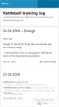 Mobile Screenshot of kettlebelltraininglog.wordpress.com