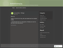 Tablet Screenshot of kettlebelltraininglog.wordpress.com