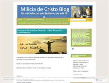 Tablet Screenshot of miliciadecristo.wordpress.com