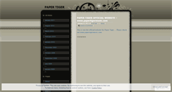 Desktop Screenshot of papertigermusic.wordpress.com