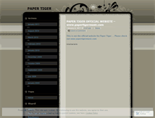 Tablet Screenshot of papertigermusic.wordpress.com