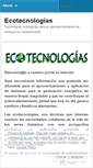 Mobile Screenshot of ecotecnologias.wordpress.com