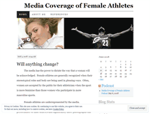 Tablet Screenshot of femaleathletes.wordpress.com