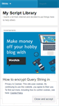 Mobile Screenshot of myscriptlibrary.wordpress.com