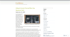 Desktop Screenshot of cardskorea.wordpress.com