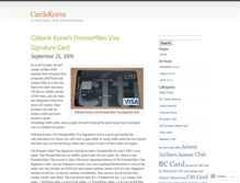 Tablet Screenshot of cardskorea.wordpress.com