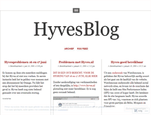 Tablet Screenshot of hyvesblog.wordpress.com
