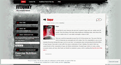 Desktop Screenshot of fitjunky.wordpress.com