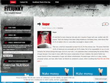Tablet Screenshot of fitjunky.wordpress.com