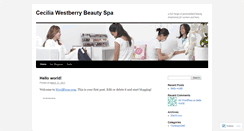 Desktop Screenshot of ceciliawestberry.wordpress.com
