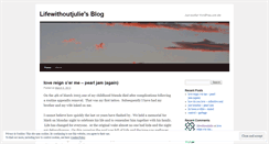 Desktop Screenshot of lifewithoutjulie.wordpress.com