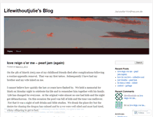 Tablet Screenshot of lifewithoutjulie.wordpress.com