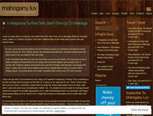 Tablet Screenshot of mahoganyluv.wordpress.com
