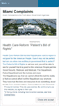 Mobile Screenshot of miamicomplaints.wordpress.com