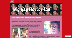 Desktop Screenshot of biggayhorrorfan.wordpress.com