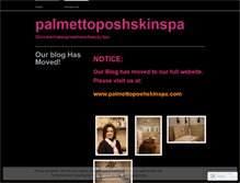 Tablet Screenshot of palmettoposhskinspa.wordpress.com