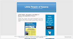 Desktop Screenshot of littlepeopleofkosova.wordpress.com