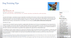 Desktop Screenshot of dogtrainingtipstwinkie.wordpress.com