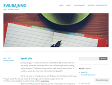 Tablet Screenshot of ewurajuno.wordpress.com