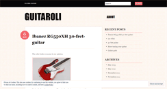 Desktop Screenshot of guitaroli.wordpress.com