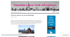 Desktop Screenshot of natashiasnewyork.wordpress.com