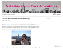 Tablet Screenshot of natashiasnewyork.wordpress.com