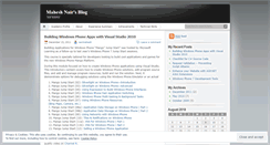 Desktop Screenshot of nairmahesh.wordpress.com