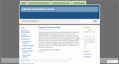 Desktop Screenshot of libraryreference.wordpress.com