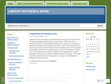 Tablet Screenshot of libraryreference.wordpress.com