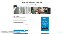 Desktop Screenshot of marcellasdaycare.wordpress.com