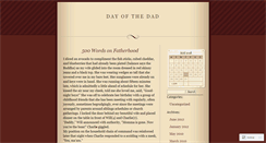 Desktop Screenshot of dayofthedad.wordpress.com