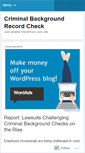 Mobile Screenshot of criminalsearch.wordpress.com