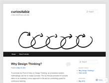 Tablet Screenshot of curiositabiz.wordpress.com